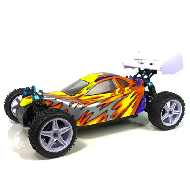Coche RC XSTR Pro HSP 1/10 Brushless BATERÍA Lipo11.1V 2,4Ghz 4WD AMARILLO