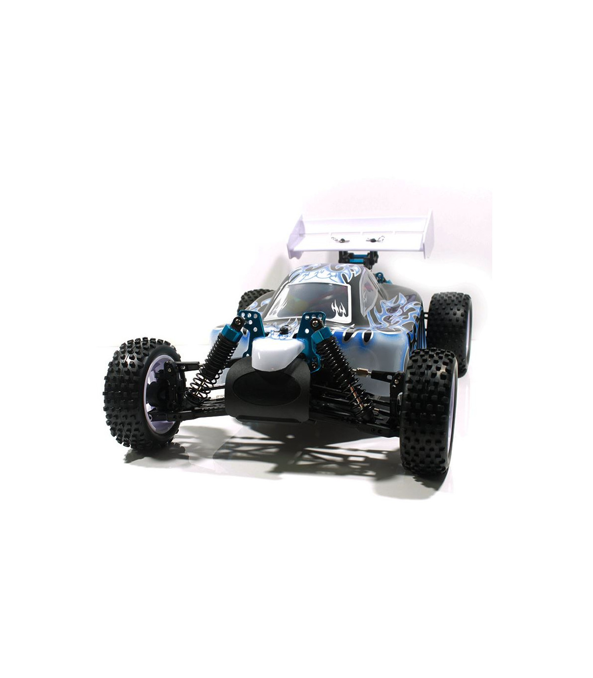Coche RC XSTR Pro HSP 1/10 Brushless BATERÍA Lipo11.1V 2,4Ghz 4WD BLANCO - NEGRO