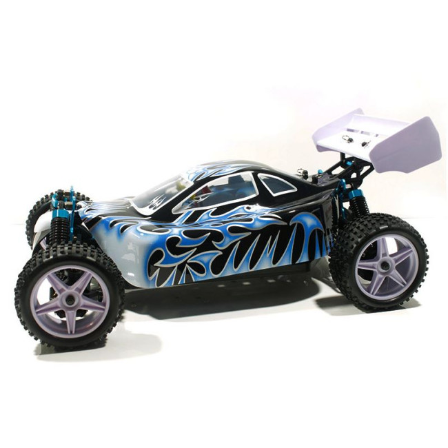 Coche RC XSTR Pro HSP 1/10 Brushless BATERÍA Lipo11.1V 2,4Ghz 4WD BLANCO - NEGRO