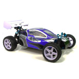Coche RC XSTR Pro HSP 1/10 Brushless BATERÍA Lipo11.1V 2,4Ghz 4WD AZUL-PLATA