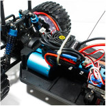 COCHE BRONTOSAURUS PRO HSP BRUSHLESS+ LIPO 11.1V ESC 100 AMPERIOS  AZUL - GRIS