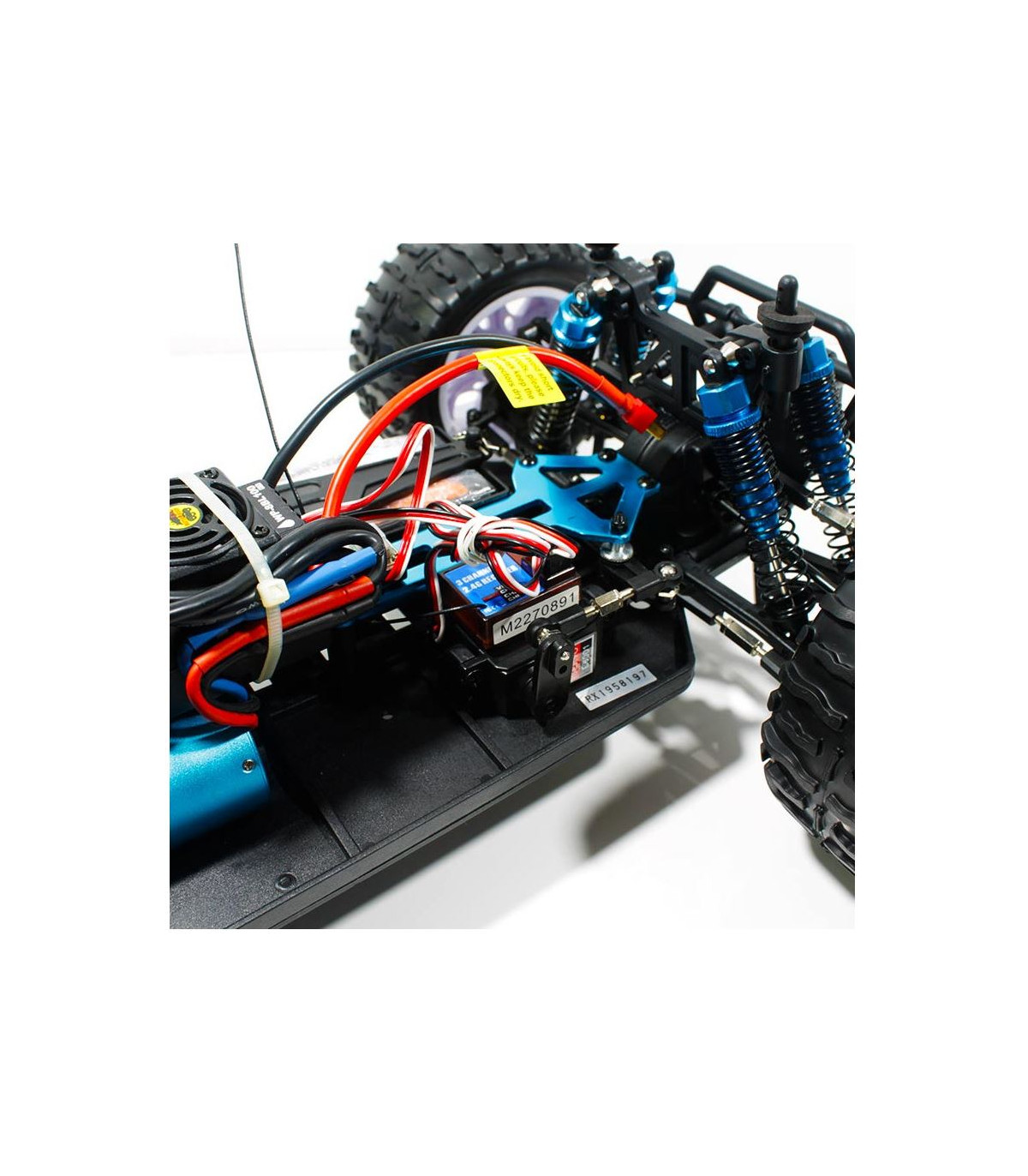 COCHE BRONTOSAURUS PRO HSP BRUSHLESS+ LIPO 11.1V ESC 100 AMPERIOS AMARILLO - ROJO