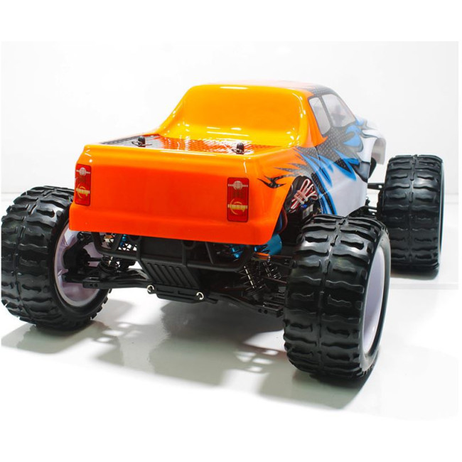 COCHE BRONTOSAURUS PRO HSP BRUSHLESS+ LIPO 11.1V ESC 100 AMPERIOS BLANCO-NARANJA