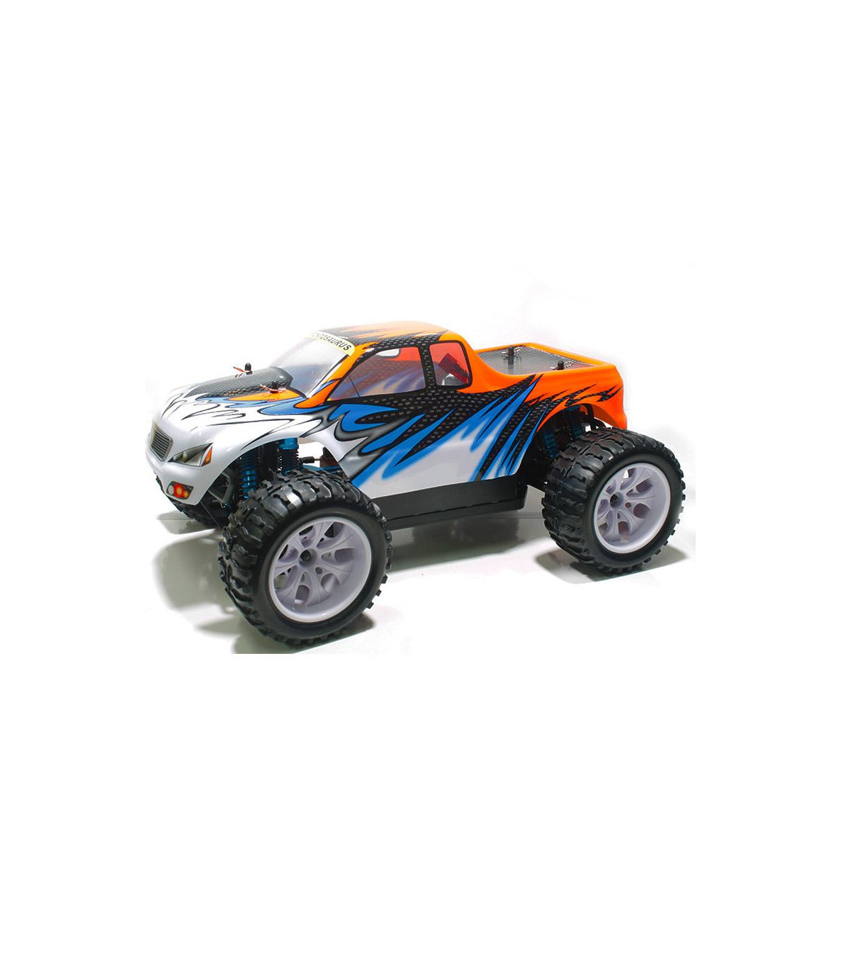 COCHE BRONTOSAURUS PRO HSP BRUSHLESS+ LIPO 11.1V ESC 100 AMPERIOS BLANCO-NARANJA