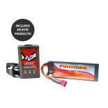 COCHE BRONTOSAURUS PRO HSP BRUSHLESS+ LIPO 11.1V ESC 100 AMPERIOS BLANCO-NARANJA