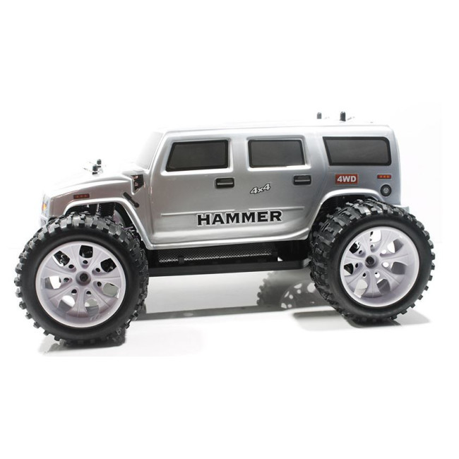 COCHE BRONTOSAURUS PRO HSP BRUSHLESS+ LIPO 11.1V ESC 100 AMPERIOS PLATEADO