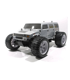 COCHE BRONTOSAURUS PRO HSP BRUSHLESS+ LIPO 11.1V ESC 100 AMPERIOS PLATEADO