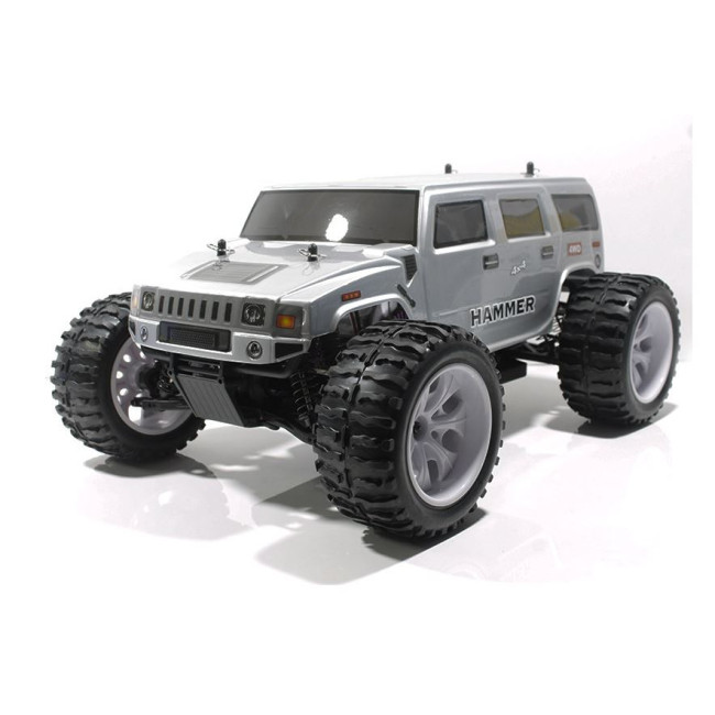 COCHE BRONTOSAURUS PRO HSP BRUSHLESS+ LIPO 11.1V ESC 100 AMPERIOS PLATEADO