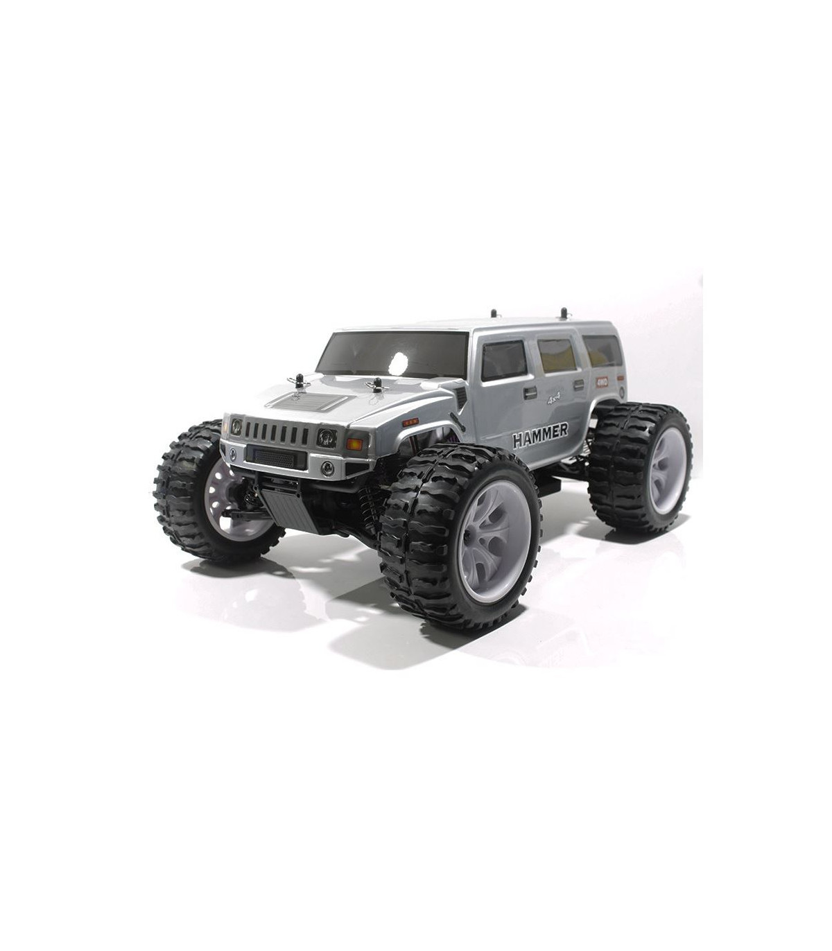 COCHE BRONTOSAURUS PRO HSP BRUSHLESS+ LIPO 11.1V ESC 100 AMPERIOS PLATEADO