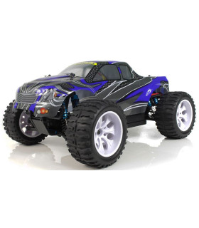 COCHE BRONTOSAURUS PRO HSP BRUSHLESS+ LIPO 11.1V ESC 100 AMPERIOS  AZUL - GRIS