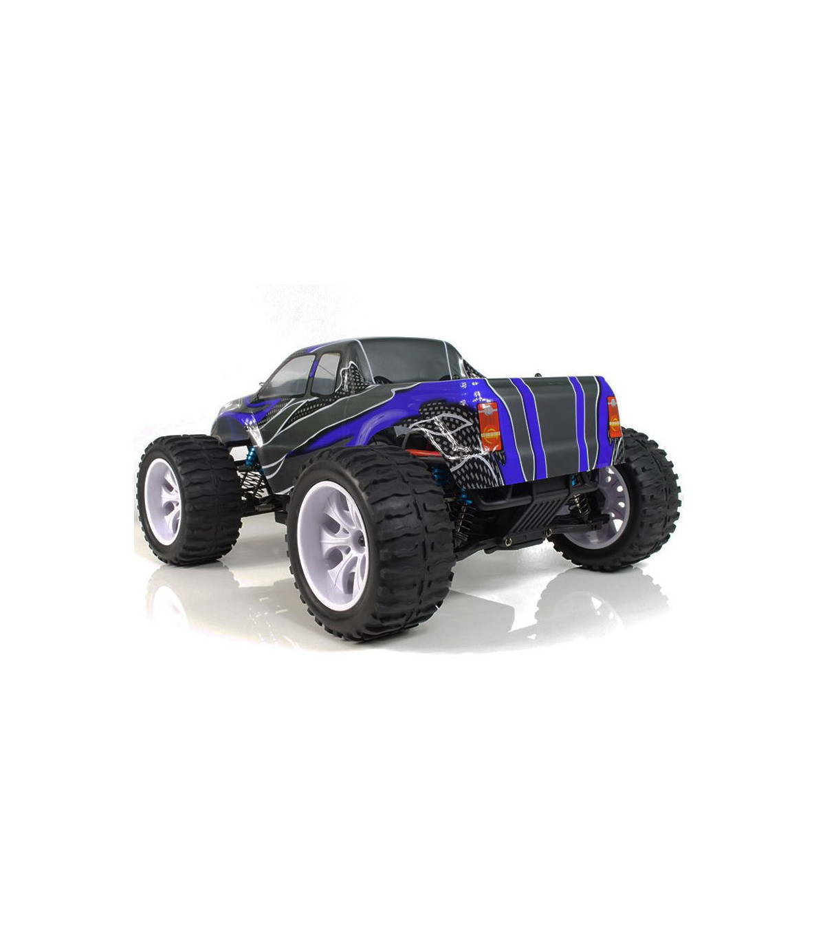 COCHE BRONTOSAURUS PRO HSP BRUSHLESS+ LIPO 11.1V ESC 100 AMPERIOS  AZUL - GRIS