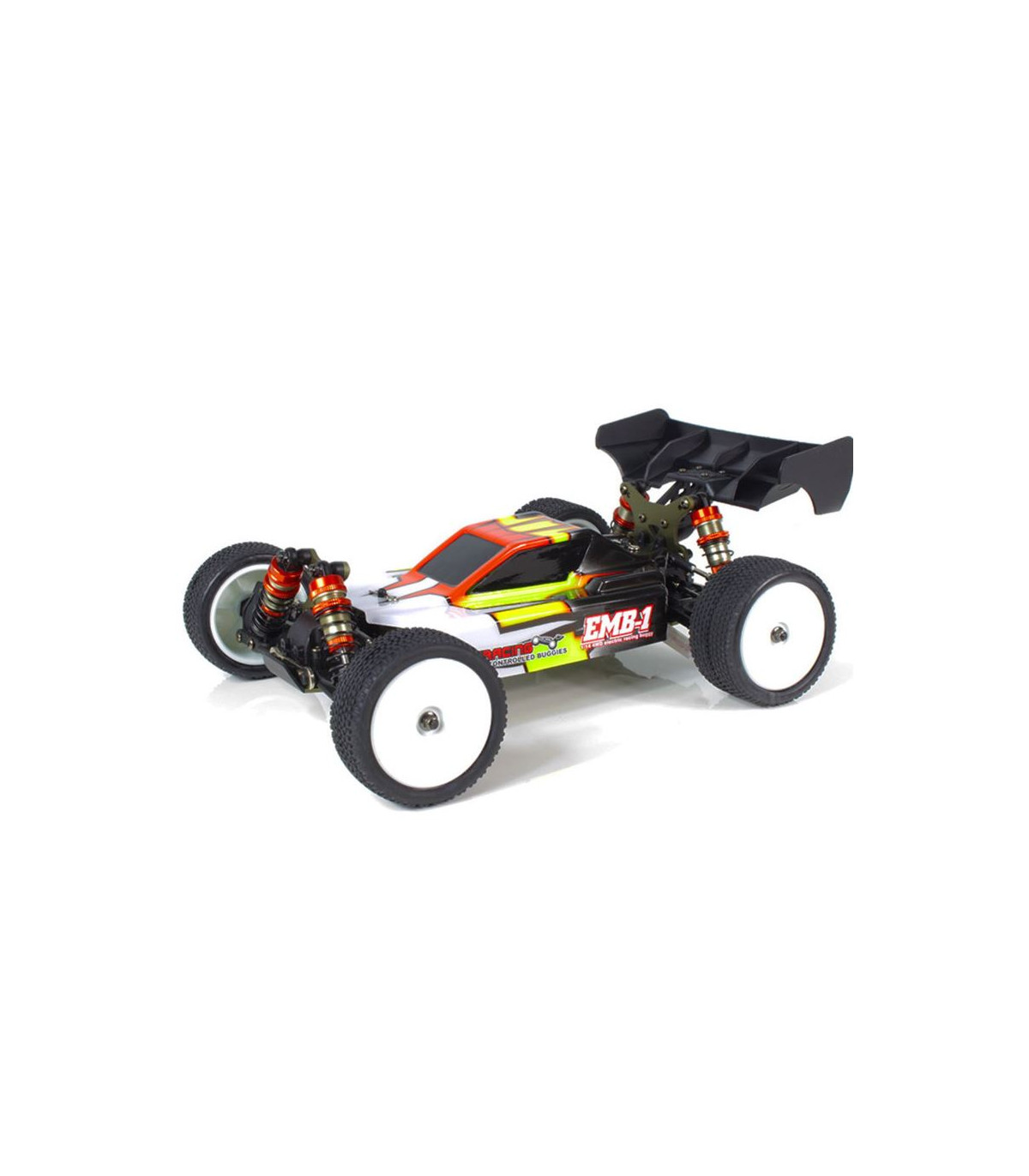 COCHE BRUSHLESS BUGGY 1/14 LC RACING EMB-1H BATERÍA LIPO (7,4V) LISTO PARA CORRER
