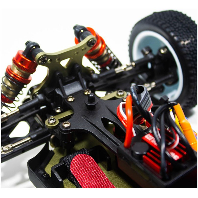 COCHE BRUSHLESS BUGGY 1/14 LC RACING EMB-1H BATERÍA LIPO (7,4V) LISTO PARA CORRER
