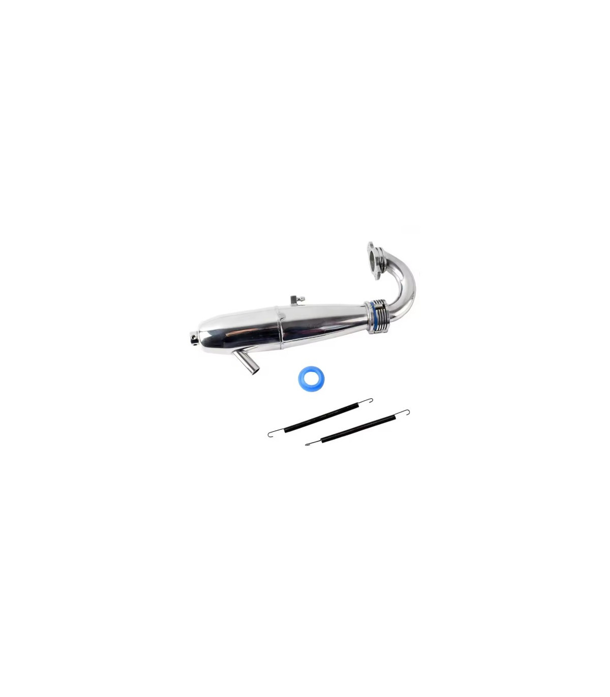 81084 ESCAPE CON CODO TIPO CART CROMADO RC 1/8