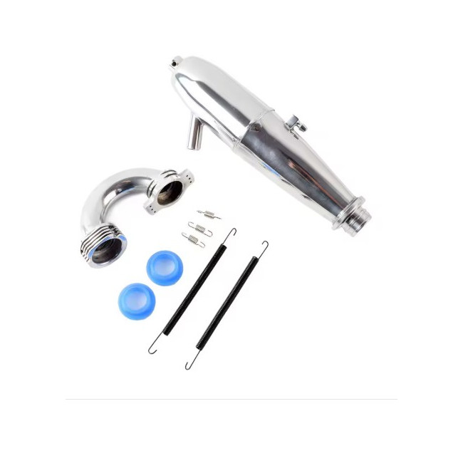 81084 ESCAPE CON CODO TIPO CART CROMADO RC 1/8