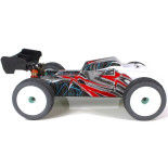 COCHE BRUSHLESS TRUGGY 1/14 EMB-TGH LC RACING RTR BATERÍA LIPO 7,4V BLANCO ROJO