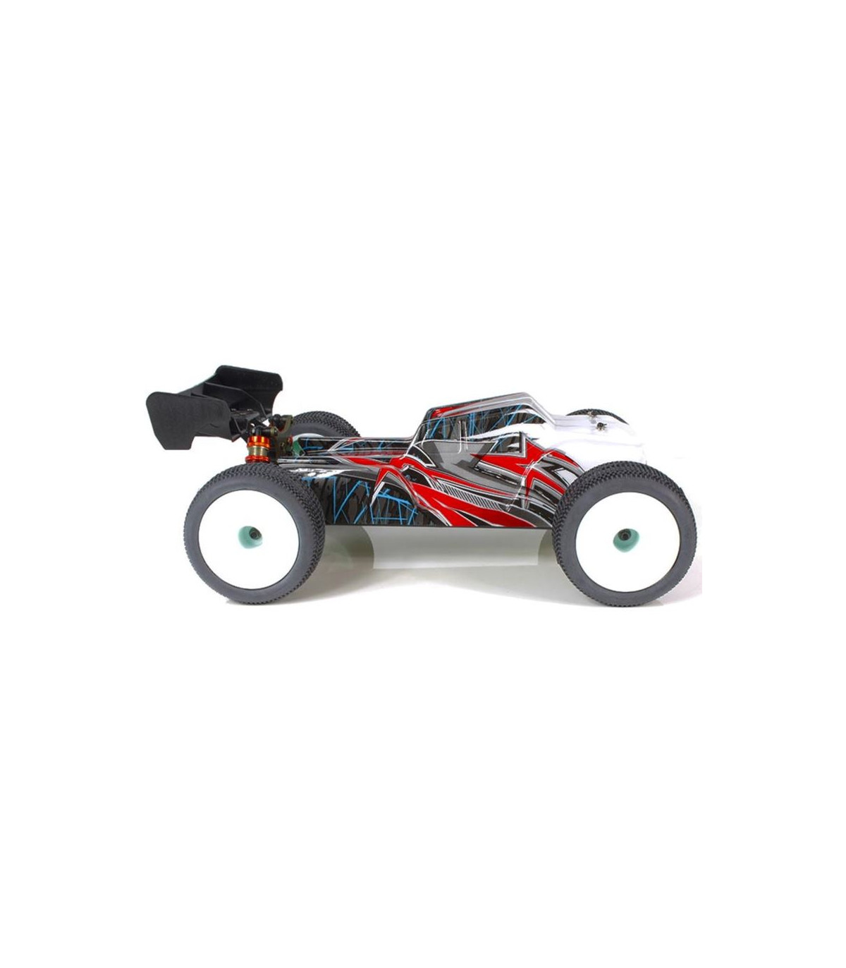COCHE BRUSHLESS TRUGGY 1/14 EMB-TGH LC RACING RTR BATERÍA LIPO 7,4V BLANCO ROJO