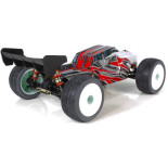 COCHE BRUSHLESS TRUGGY 1/14 EMB-TGH LC RACING RTR BATERÍA LIPO 7,4V BLANCO ROJO