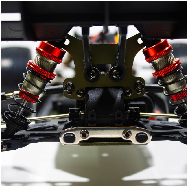 COCHE BRUSHLESS TRUGGY 1/14 EMB-TGH LC RACING RTR BATERÍA LIPO 7,4V BLANCO ROJO