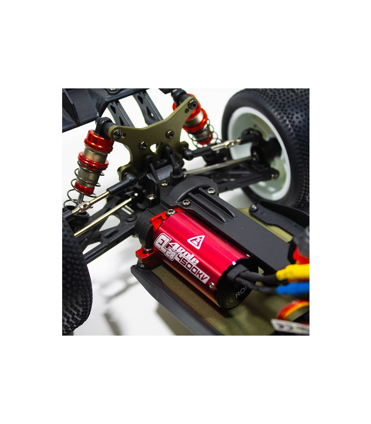 COCHE BRUSHLESS TRUGGY 1/14 EMB-TGH LC RACING RTR BATERÍA LIPO 7,4V BLANCO ROJO