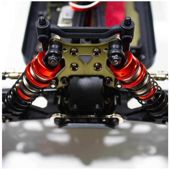 COCHE BRUSHLESS TRUGGY 1/14 EMB-TGH LC RACING RTR BATERÍA LIPO 7,4V BLANCO ROJO