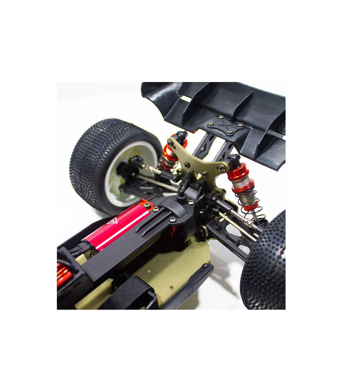 COCHE BRUSHLESS TRUGGY 1/14 EMB-TGH LC RACING RTR BATERÍA LIPO 7,4V BLANCO ROJO