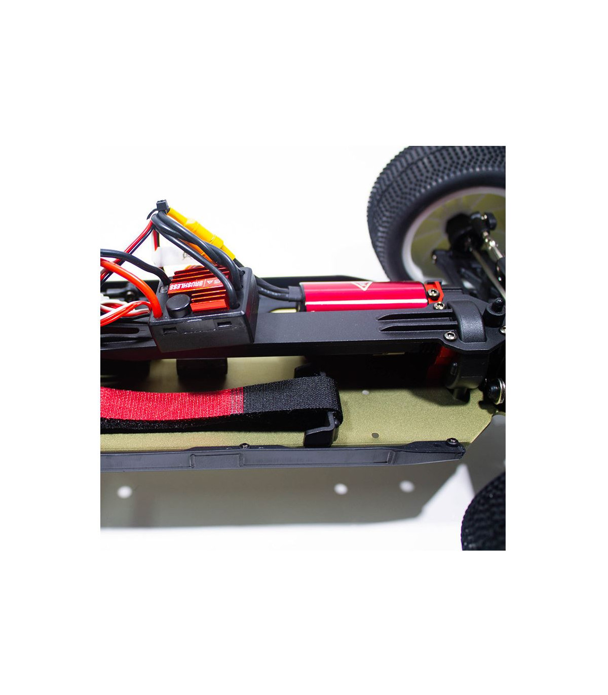 COCHE BRUSHLESS TRUGGY 1/14 EMB-TGH LC RACING RTR BATERÍA LIPO 7,4V BLANCO ROJO