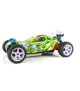 Coche RC XSTR Pro HSP 1/10 Brushless BATERÍA Lipo11.1V 2,4Ghz 4WD AZUL-PLATA