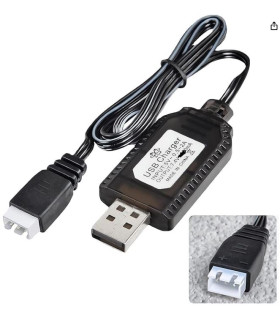 CARGADOR LIPO 7.4V / 2S A PUERTO USB 500MHA