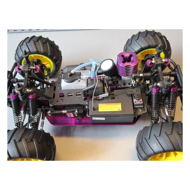 Tyranosaurus HSP Monster Big Food 1/10 Gasolina Naranja y Azul