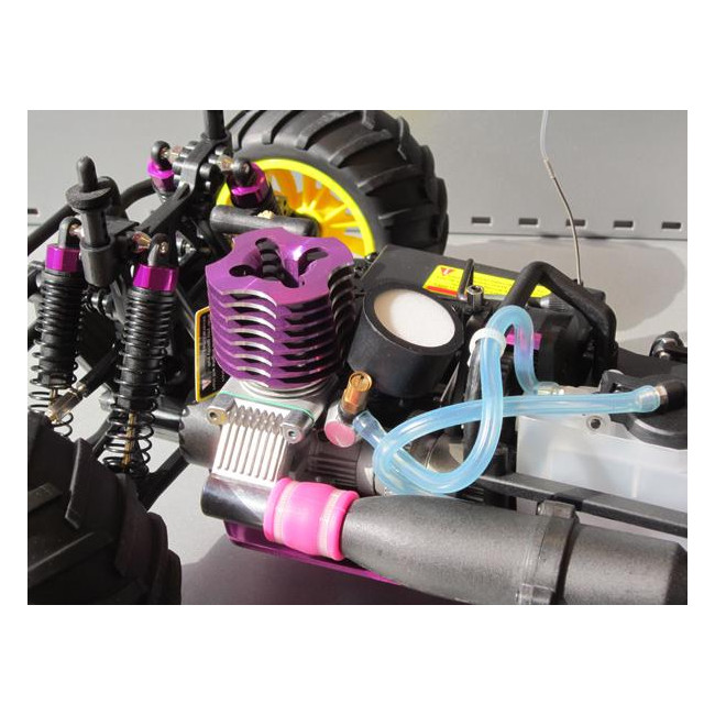 Tyranosaurus HSP Monster Big Food 1/10 Gasolina Rojo y Plateado