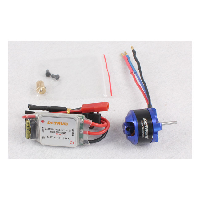 Motor KV4800 y Variador Brushless 12amp Detrum