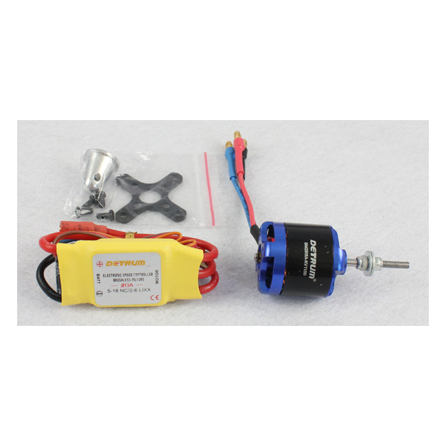 Motor KV1100 y Variador Brushless 30Amp Detrum