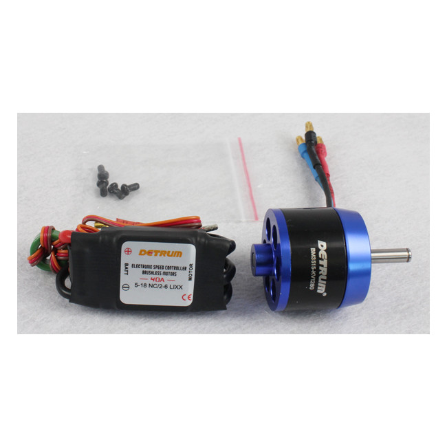 Motor KV1280 y Variador Brushless 40Amp Detrum