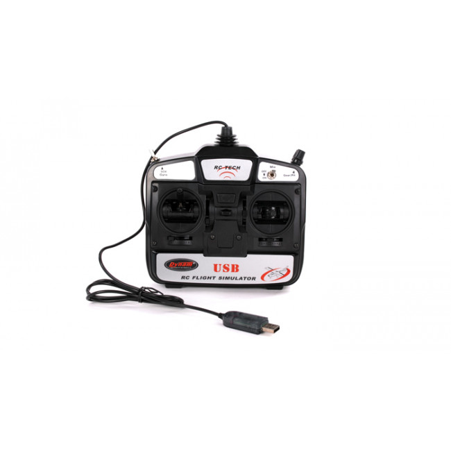 Simulador RC 6 Canales con Mando para USB Dynam RC