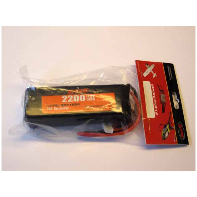 Batería Lipo 14.8vol y 2200mha 25C Descarga Dynam
