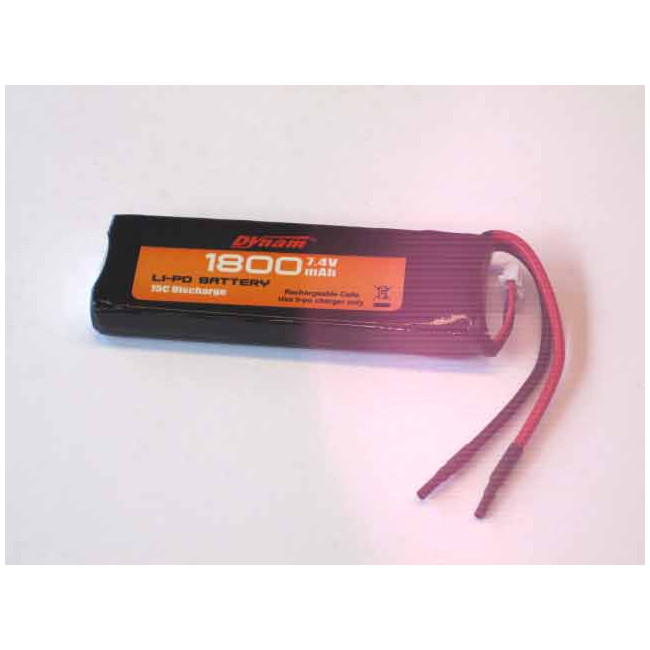 Batería Lipo 7.4vol y 1800mha 15C Descarga Dynam