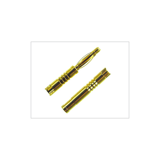 Conector oro tipo banana 2mm