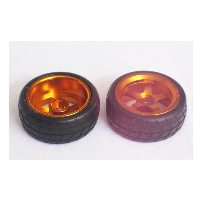 Ruedas Coche RC Touring 1/10 Llanta Aluminio Doradas