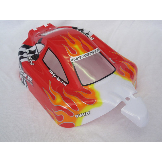 Carrocería HSP Buggy 1/10 Blanca-Roja
