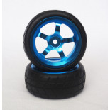 Ruedas Coche RC Touring 1/10 Llanta Aluminio Azules