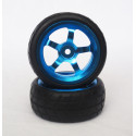Ruedas Coche RC Touring 1/10 Llanta Aluminio Azules