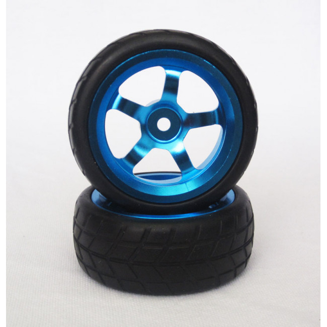 Ruedas Coche RC Touring 1/10 Llanta Aluminio Azules