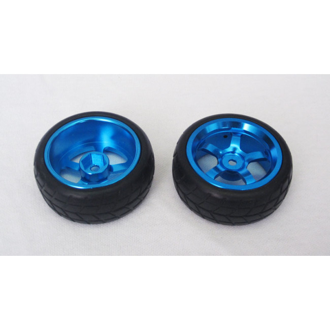 Ruedas Coche RC Touring 1/10 Llanta Aluminio Azules