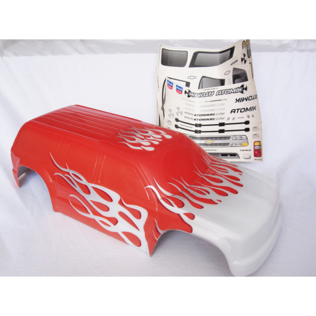 Carrocería Suburban Coches RC Roja Blanca