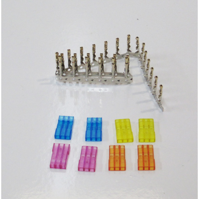 Kit de 8 Conectores de Servo Macho