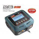 Cargador D100 Dual AC/DC y Descargador