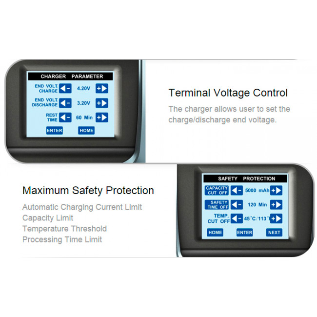 Cargador T6755 Táctil LIPO/NI-MH/NI-CD/LiION/LIFE/PB