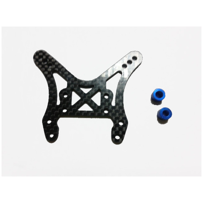 SOPORTE AMORTIGUADOR DELANTERO CARBONO 1/10