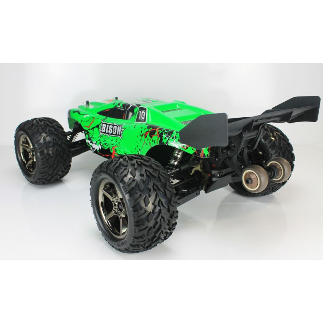 Coche RC Bison VKAR Monster Truck 4WD 1/8 Brushless 11.1v Lipo  Verde (Versión 2020)